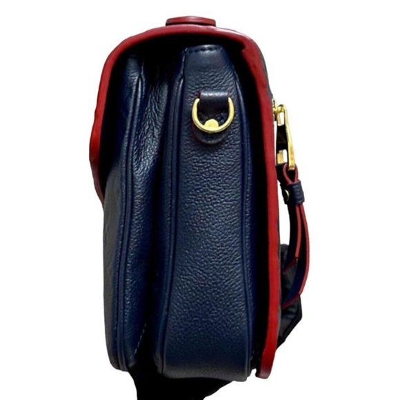 LOUIS VUITTON Metis Crossbody Pochette Monogram Empreinte Leather Marine Rouge - Picture 5 of 15